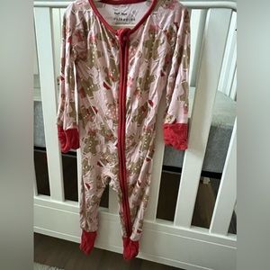 Little Sleepies gingerbread zippy 6-12 month GUC